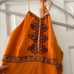 Laundry By Shelli Segal Orange Maxi Dress